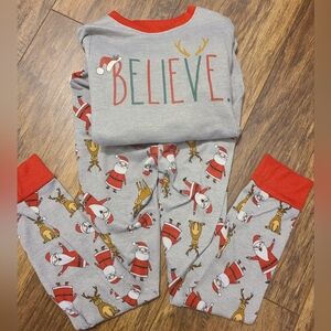 Rae Dunn Kids Christmas Believe Pajamas